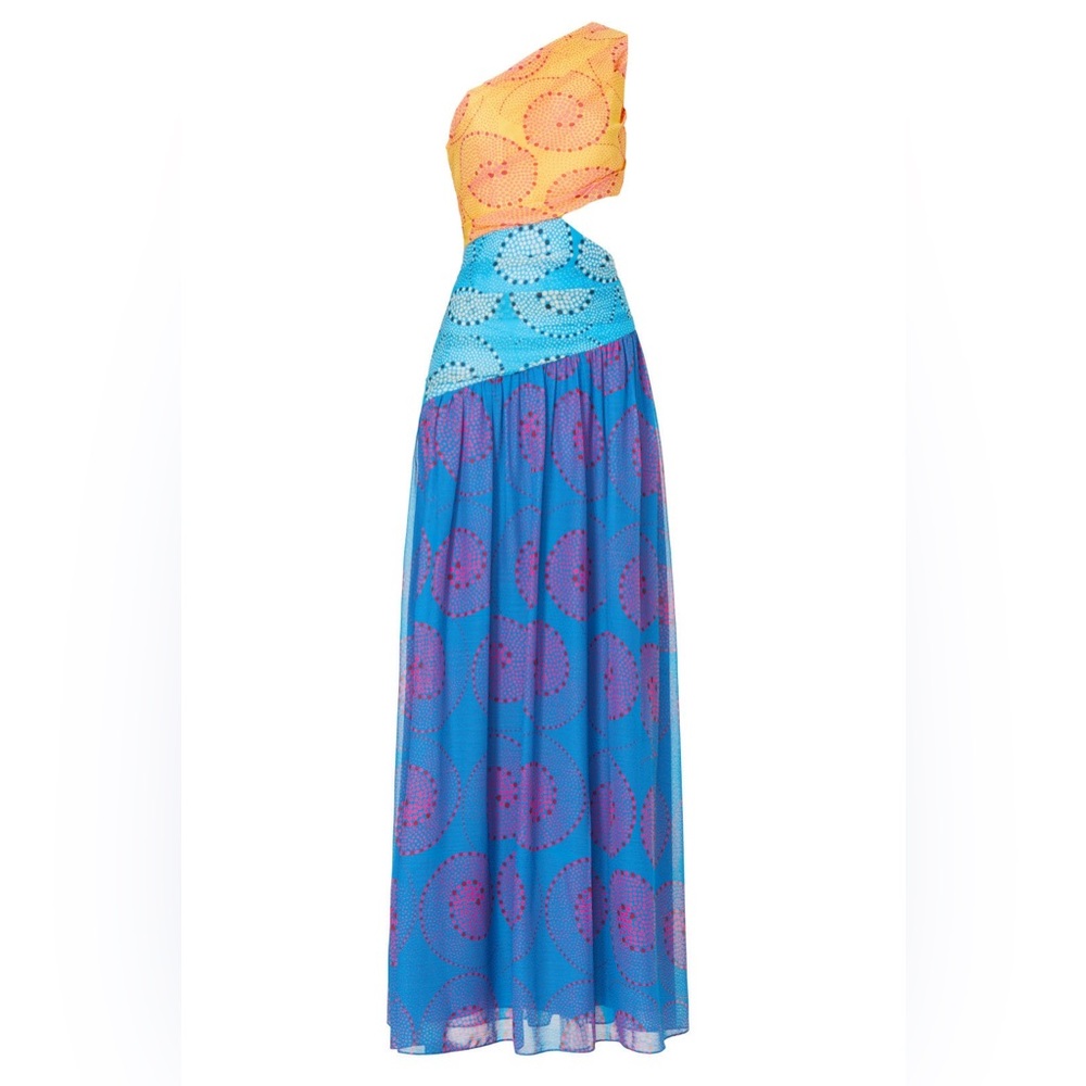 Staud Ashlyn Maxi Cutout‎ Multicolor Dress Size 2 - Picture 6 of 6